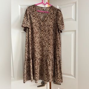 A New Day | Medium | Animal Print Shift Dress